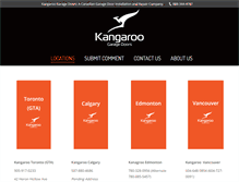 Tablet Screenshot of kangaroodoors.com